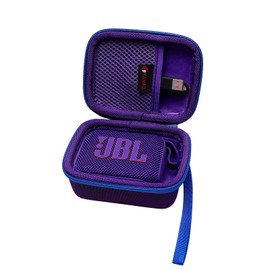 XANAD Hard Case Compatible with JBL GO 4 Portable Bluetooth Speaker-Carrying Travel Bag Purple
