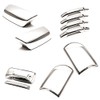 Sizver Super Combo Chrome Tail Light Frame Covers+ 4Door Handles
