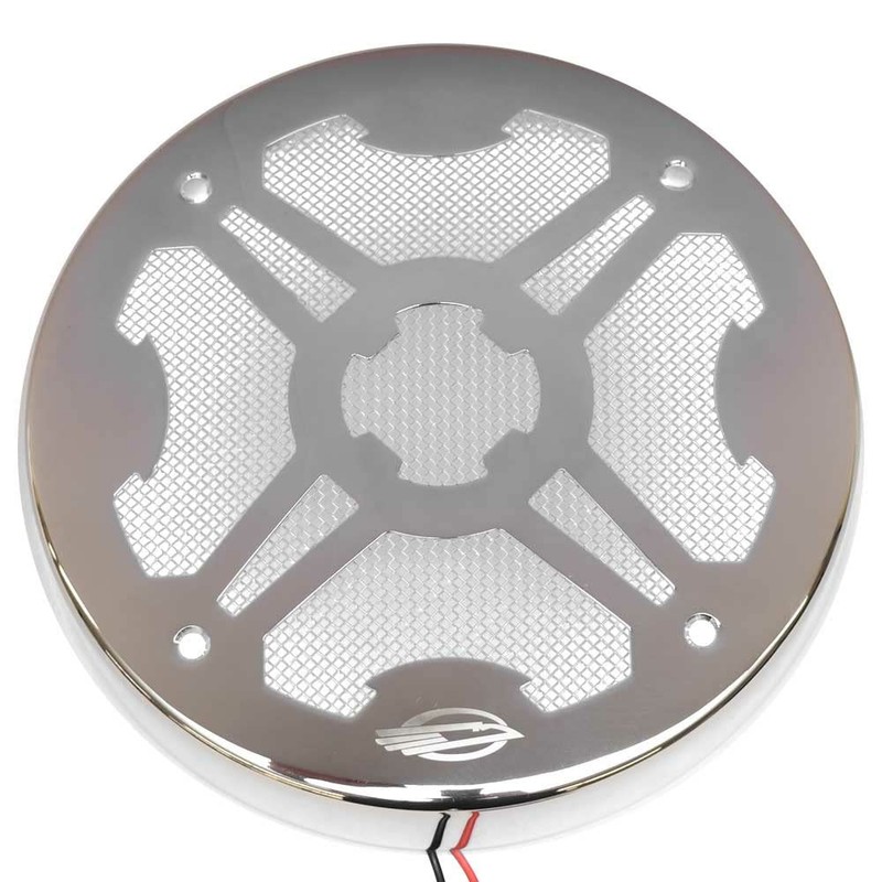 ITC Marine Boat Illuminated Speaker Grille Cover | Blue LED