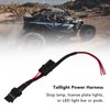 Taillight Power Harness Whip Brake License Plate Light Power Plug
