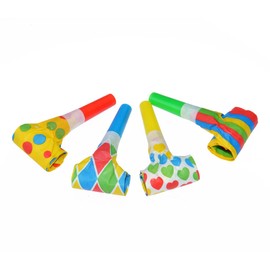 Party Time KP0233 Large Whistles (Pack of 4), Multi-Colour