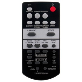 Replace Stereo System Remote Control FSR66 FSR78 Compatible with Yamaha Home Audio Soundbar Speaker YAS-108 YAS-107 YAS-1080 YAS-207 YAS-106 YAS-203 ATS-1070 ATS-1060 YAS-105 YAS-103 ATS-1080