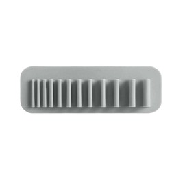 MEELYHOME Wall-Mounted Makeup Brush Organizer Silicone Cosmetic Brush Storage Rack Drying Rack Hanging Makeup Brushes Holder Wall-mounted Brush Storage Rack, Gray