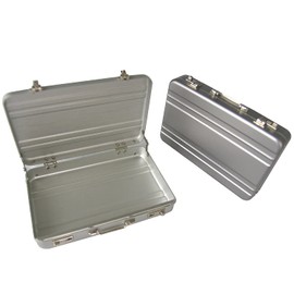 RFID Aluminum Wallet Credit Card Holder- Mini Briefcase Design Prevent Electronic Credit Card and debit cards from Scan Theft