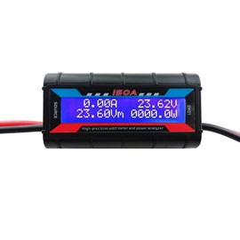 LoveDeal 150A High Precision RC Watt Meter Power Analyzer Voltage Amp Meter, Wattmeter Tester Amp Meter Monitor with Real-time Reading Backlight Digital LCD Screen for Battery, Solar, Wind Power