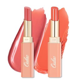 Oulac 2 in1 Lippenstift und Lip Balm, Saftiger und Gl√§nzender lippenpflege Lippenstift,Geschmeidige und Hydratisierte Lippen, Gl√§nzendes Finish f√ºr trockene, rissige, spr√∂de Lippen, Vegan