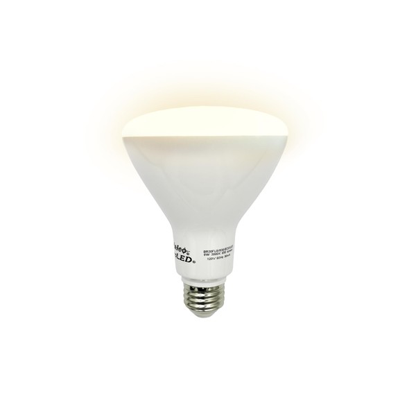 Halco Lighting Technologies ProLED BR30 Flood LED Light Bulbs, Flicker-Free, Dimmable, 650 Lumens, Warm White 2700K, E26 Base