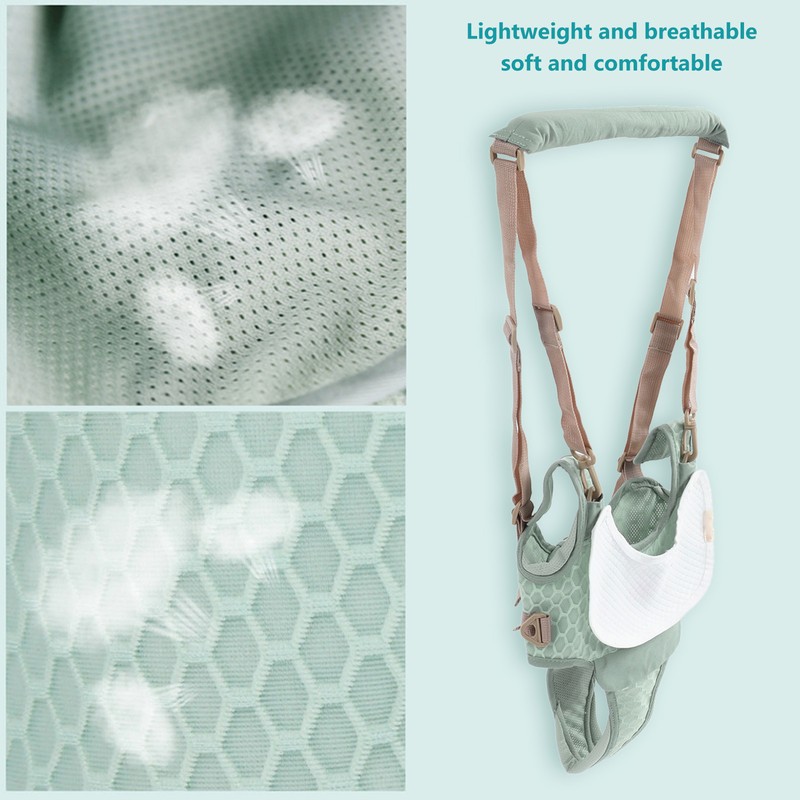 Baby Walking Harnesses Lightweight Adjustable Detachable Crotch Pad Handheld Toddler
