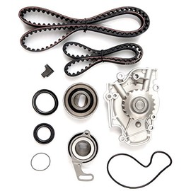 Timing Belt Kit including timing Belt water pump with gasket tensioner bearing etc,OCPTY Compatible for 90 91 92 93 94 95 96 97 Honda Accord/95 96 97 Honda Odyssey/96 97 Isuzu Oasis