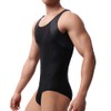 WMIERFI Men's Breathable Mesh Tank Top One Piece Wrestling Singlet