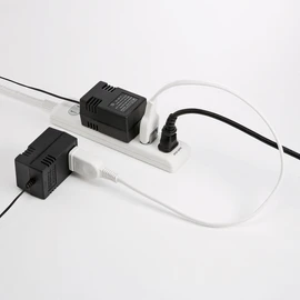 Sanwa Supply TAP-EX21005 Power Extension Cord 1.6 ft (0.5 m), Swing Plug with Tracking Fire Prevention Insulated Cap.