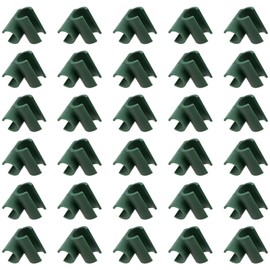 AYLIFU Garden State Connector Plastic State Tomato Trellis Clip Green 11mm/0.43 inch For Garden Metal Steel Plant Support Garden State Fixing Clips 30pcs