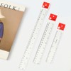 Plastic Transparent Ruler 15cm 20cm 30cm Scale Learning Measuring Tool