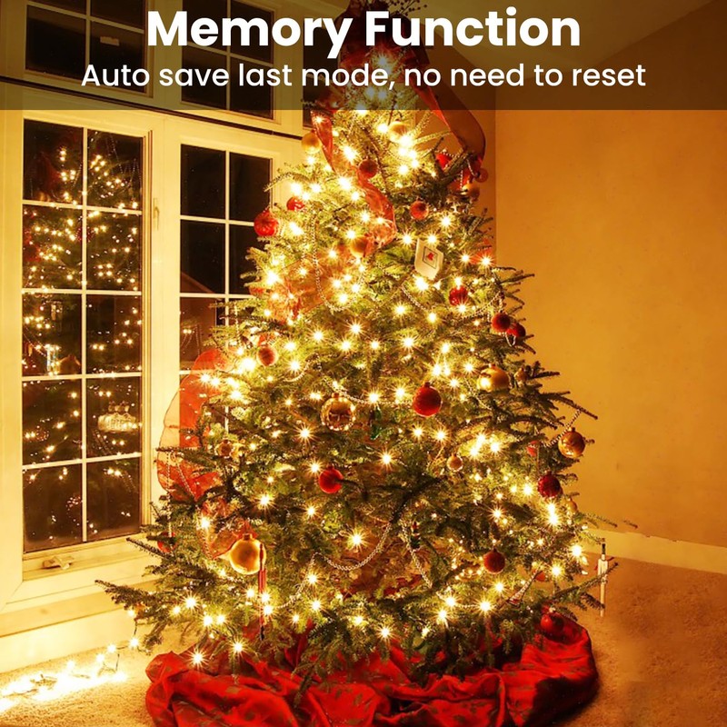 Christmas Tree Lights, 2Mx16 Xmas Tree Lights 400LED Christmas Lights
