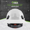 GREEN DEVIL Full Brim Hard Hat with Built-in Visor Vented