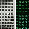 Car Sticker Multifunctional Car Sticker with Luminous Buttons, Funny Car
