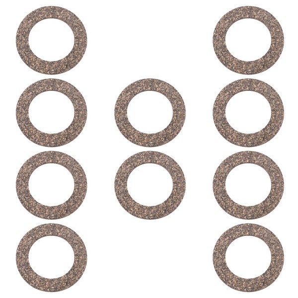 LT Easiyl 10 Pcs 40x62x3mm Rubber Fuel Cap Gasket Compatible