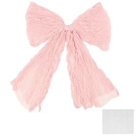 Large Pink Bows Decoration, Elegant Giant Wall Pink Bow Coquette Party Backdrop for Birthday Parties Bridal Supplies