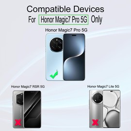 Ibywind Screen Protector for Honor Magic7 Pro 5G (2 Pieces), TPU Film, with 1 Metal Camera Protection, 1 Piece Back Film, Bubble-Free Clear HD