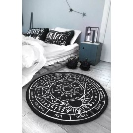 Killstar Stellar Zodiac Ouija Sun Moon Stars Gothic Punk Area Rug KSRA001792