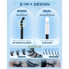CORUSCATE Lash Cluster Glue Bond and Seal Lash Remover Eyelash Glue