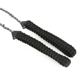Pocket Chainsaw with Paracord Handle 24inch 11teeth Rope Saw Hand Saw Emergency Outdoor Survival Gear Folding Chain Wire Fast Wood & Tree Cutting Best for Camping Backpacking Hiking Hunting