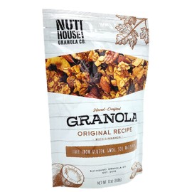 NutHouse! Granola Company - Premium Original Recipe Granola | Certified Gluten-Free, Non-GMO, Kosher | Vegan, Soy-Free | 12 oz. Bag (6-Pack)
