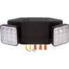 Morris Products Square Head Micro LED Emergency Light – Black,