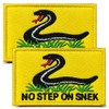 No Step On Snek Patch,2 Pcs Tactical Military Funny Snake