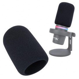SUNMON HyperX DuoCast Pop Filter Compatible with HyperX Duo Cast Microphone, Mic Windscreen Pop Filter Reduce Noise and Plosives, DuoCast Mic Cover Foam By SUNMON