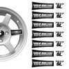 TOCCOOL Wheel Stickers, Racing Cars Stickers, Letter Stickers, Suitable for