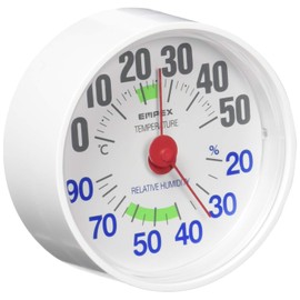 enpekkusu Weather Meter, Temperature and Humidity Meter, rusi-do Over and Over Unisex Made in Japan White TM – 2651