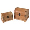 HMF 6414700 Wooden Money Box with Lock | Set of