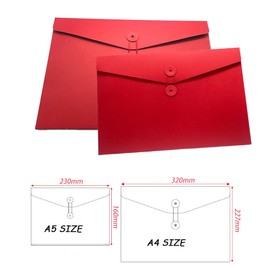 Pack of 10 A5 Kraft Paper Document Bag File Folder Organiser Thickened Envelopes Organisation with External Button Wrap Seal Design Small Kraft Envelope for Office School Home
