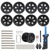 Suitcase Tire Replacement Kit 8-Piece Set Suitcase Caster Replacement Luggage