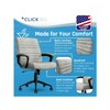 Click365 Transform 3.0 Ergonomic Mid Back Desk Chair Vegan Leather