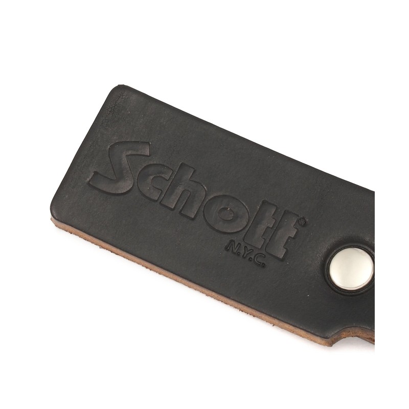 Schott 782-5970019 Horween Leather Key Holder Men's Leather Key Chain,