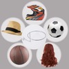 Cuyacili 6PCS Pegboard Hat Holder Hanger Helmet Rack Wall Mount