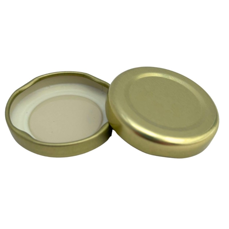 Bramley & Sage 43mm Gold Twist-off Replacement Jam Jar Lids