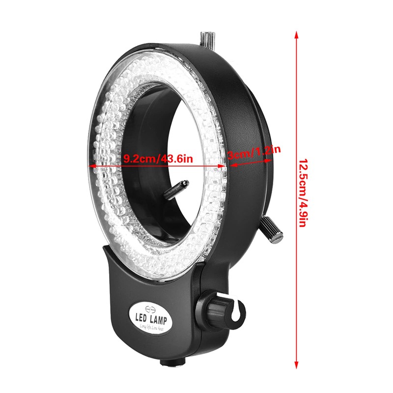 144 LED Ring Light Source Microscopes Stereo Microscopes Brightness Adjustable