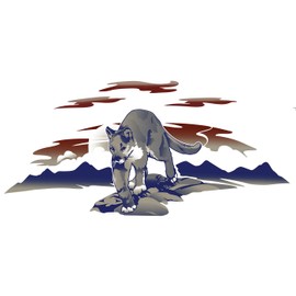 Cougar 1 Rv Trailer Keystone Decal Graphic -934-3