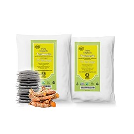 Akshit Natural Turmeric Tea Blend, 150 Tea Bags, Turmeric Curcumin Tea Blend With Black Pepper Tea, Te de Curcuma, Herbal Tea Blend, Caffeine Free