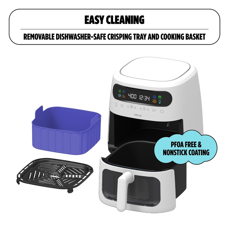 CRUX x Marshmello 8.0 QT Digital Air Fryer with TurboCrisp