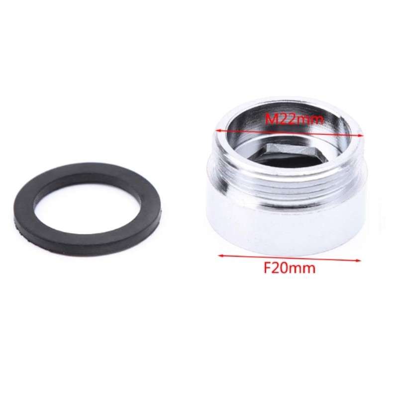 2pcs Metal Faucet Adaptor, HATOOLHA® Tap Aerator Connector Brass Thread