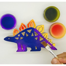 Blue to Violet Magic Paint Color Changing by Body Heat Thermochromic Fabric Paint Temperature Reactive for DIY Color Changing T-Shirts Shoes Arts Crafts Science Experiments