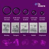 LA MIERE Non latex 100P Black Orthodontic Elastics Dental Rubber