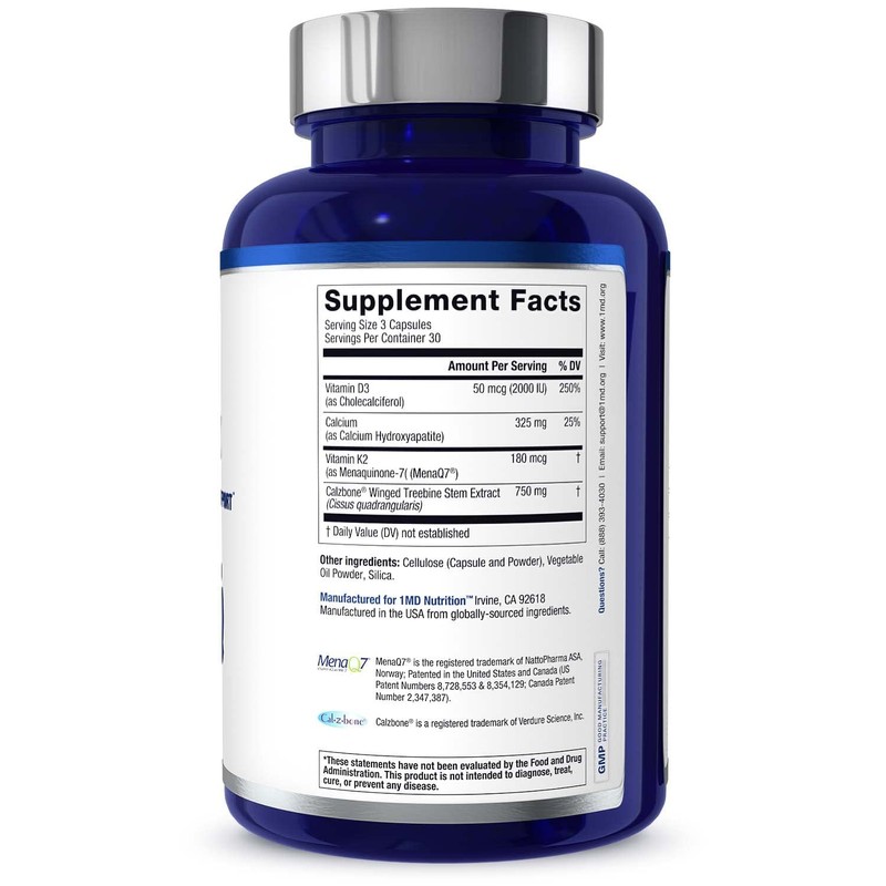1MD Nutrition OsteoMD for Comprehensive Bone Support | with Calcium