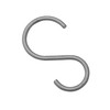 GARDINIA Industrial Home Series S-Hooks for Curtain Rods with Diameter