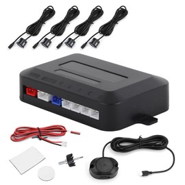 12V Car Backup Radarss Kit,Backup Sensor kit with 4 Parking Sensors for Car