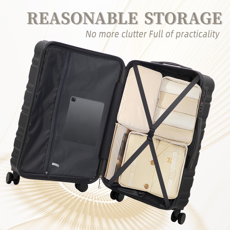 Merax 3-Piece ABS Hardshell Luggage Sets – Lightweight, Tough &